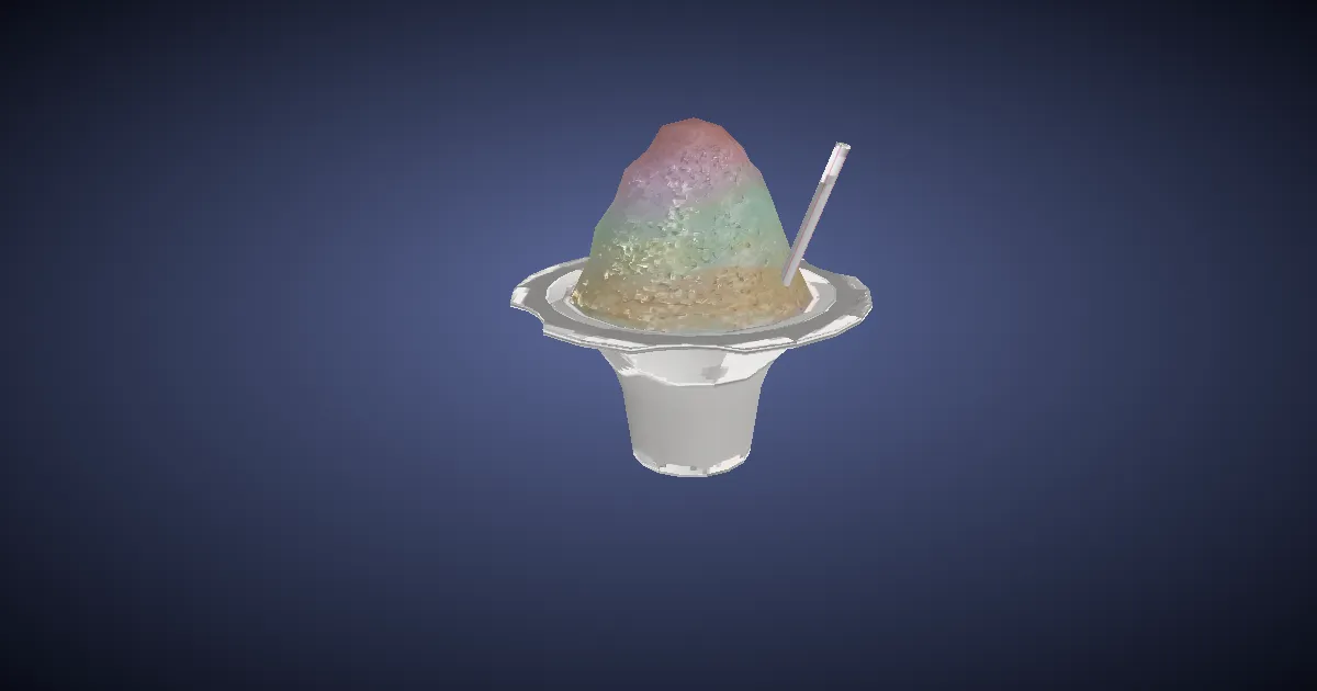 Evercold Shaved Ice - 3D render