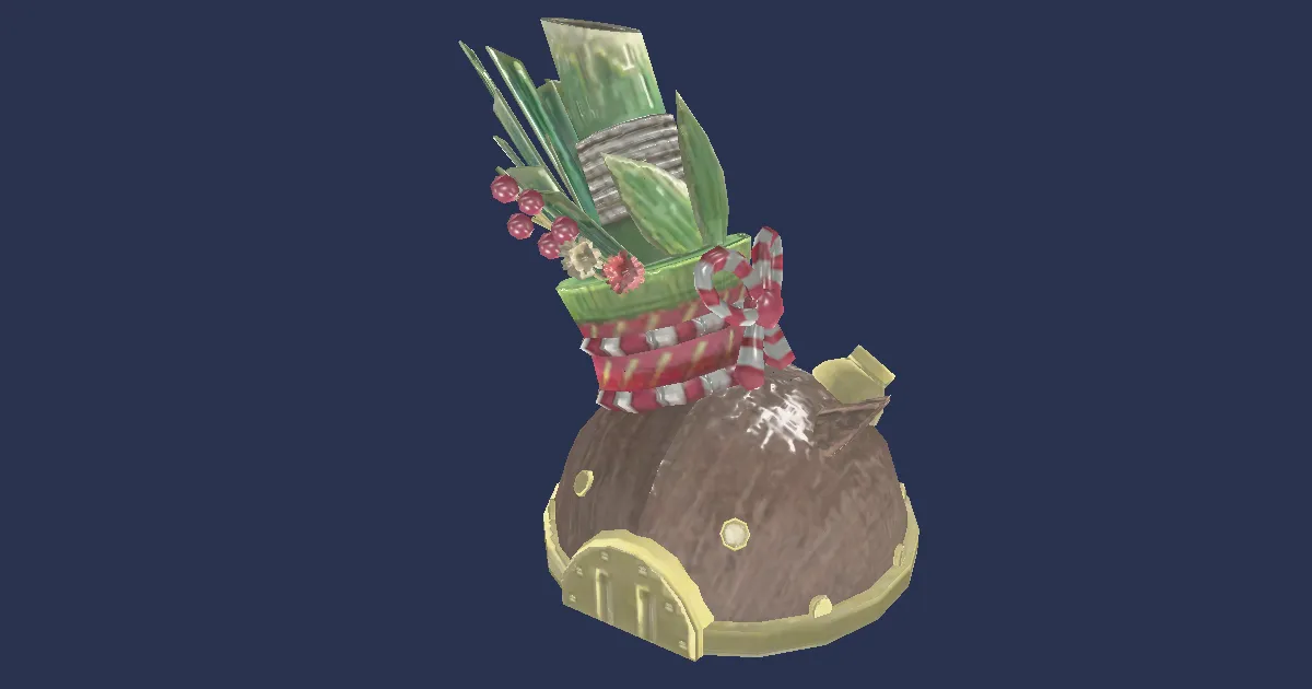 3D-Ansicht von Wildschwein-Kadomatsu