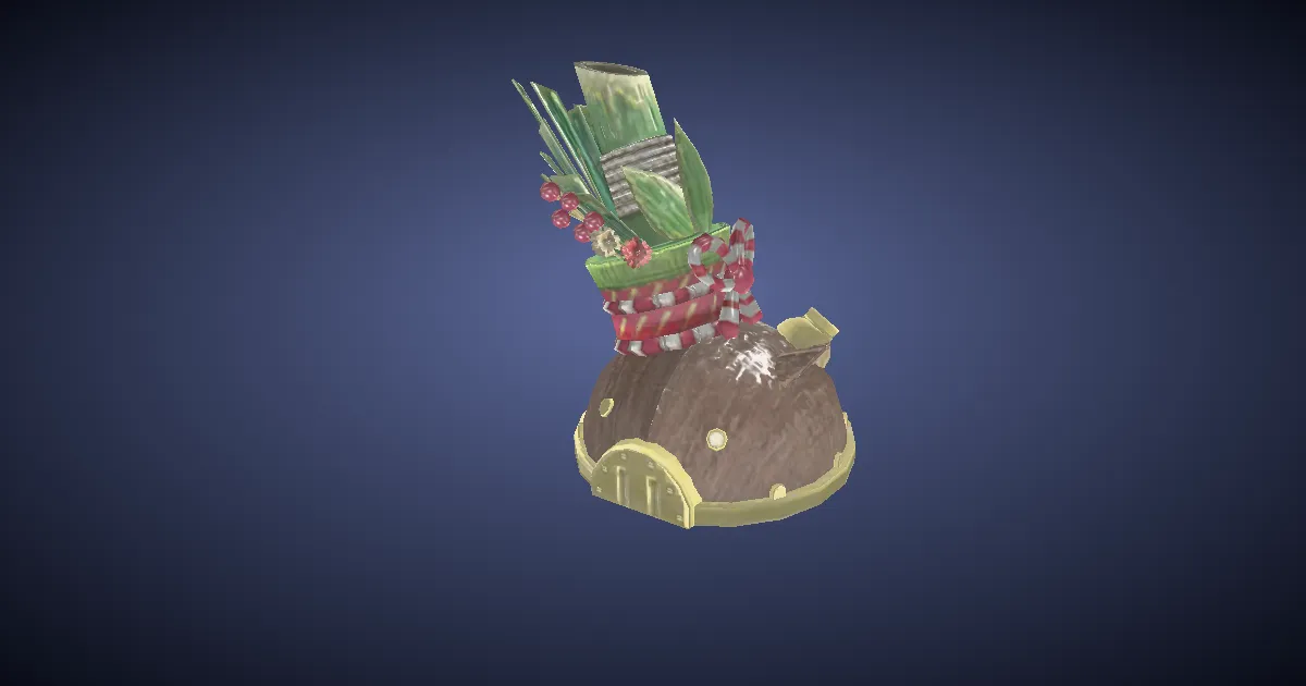 Boar's Head Kadomatsu - 3D render