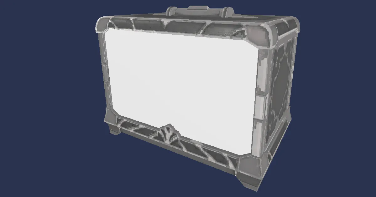 Tier 2 Metal Aquarium - 3D render