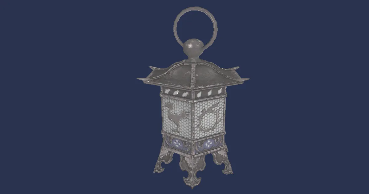 Eorzean Lantern - 3D render