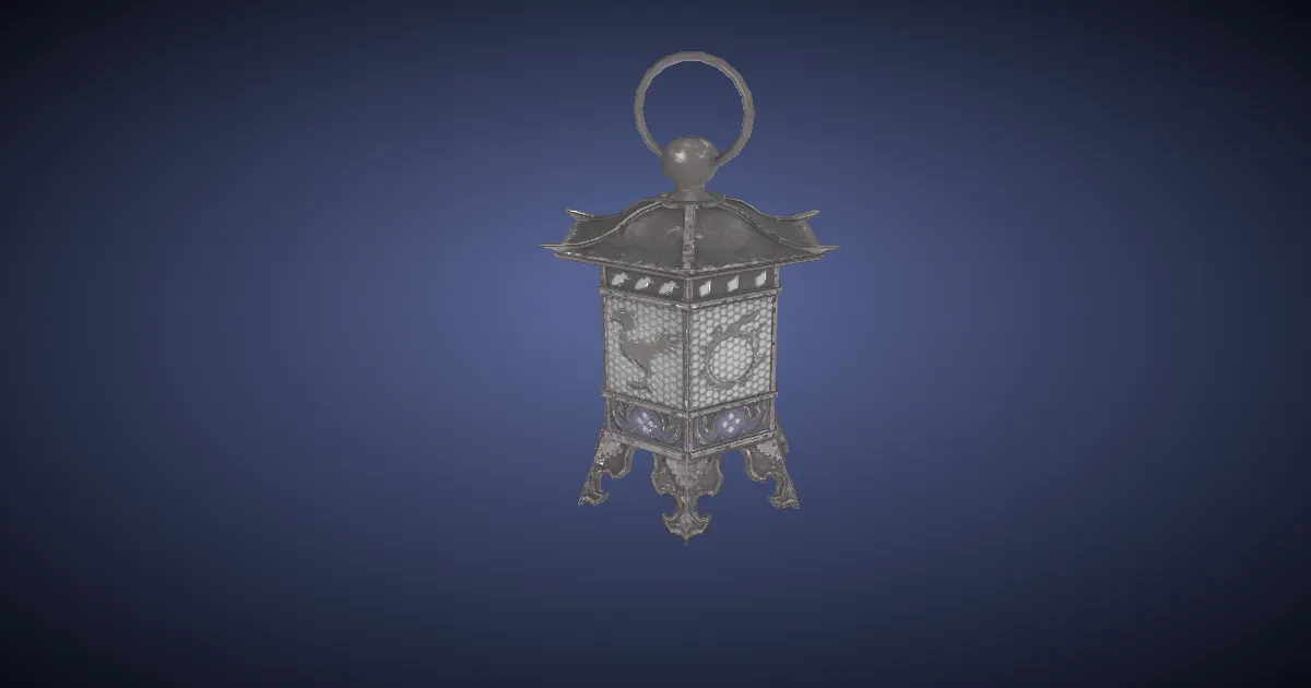 Eorzean Lantern - 3D render