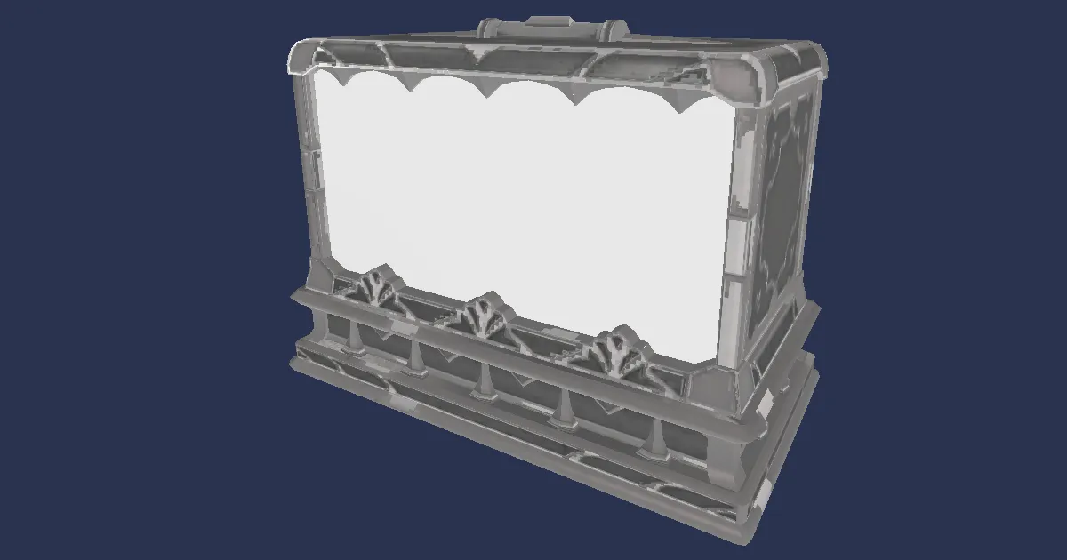Tier 3 Metal Aquarium - 3D render