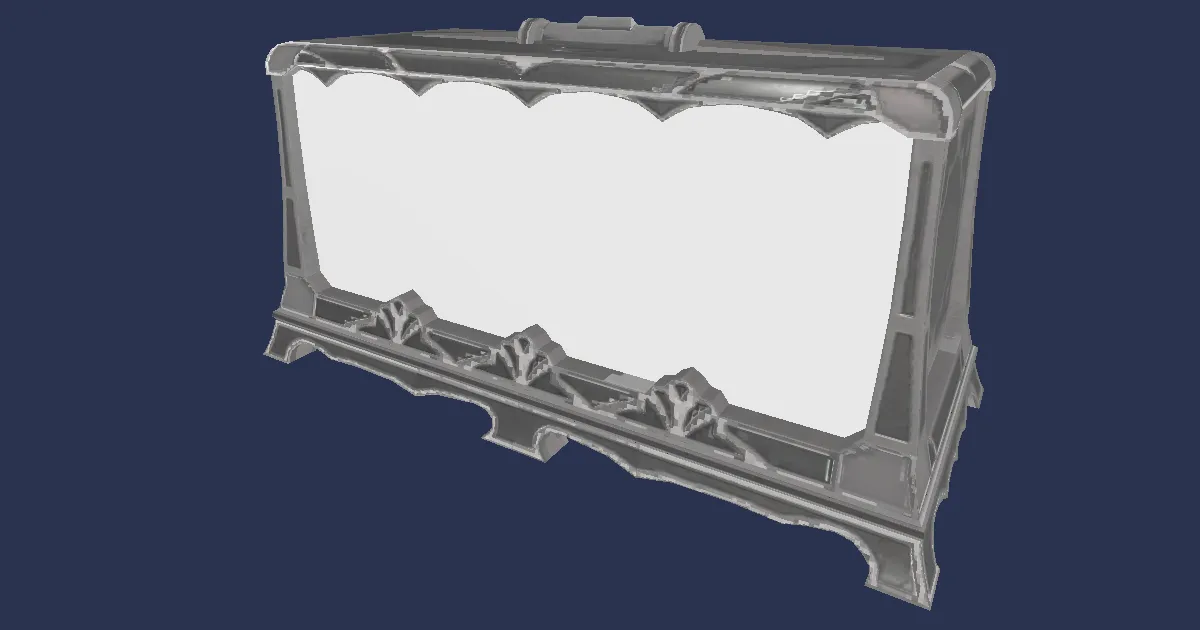 Tier 4 Metal Aquarium - 3D render