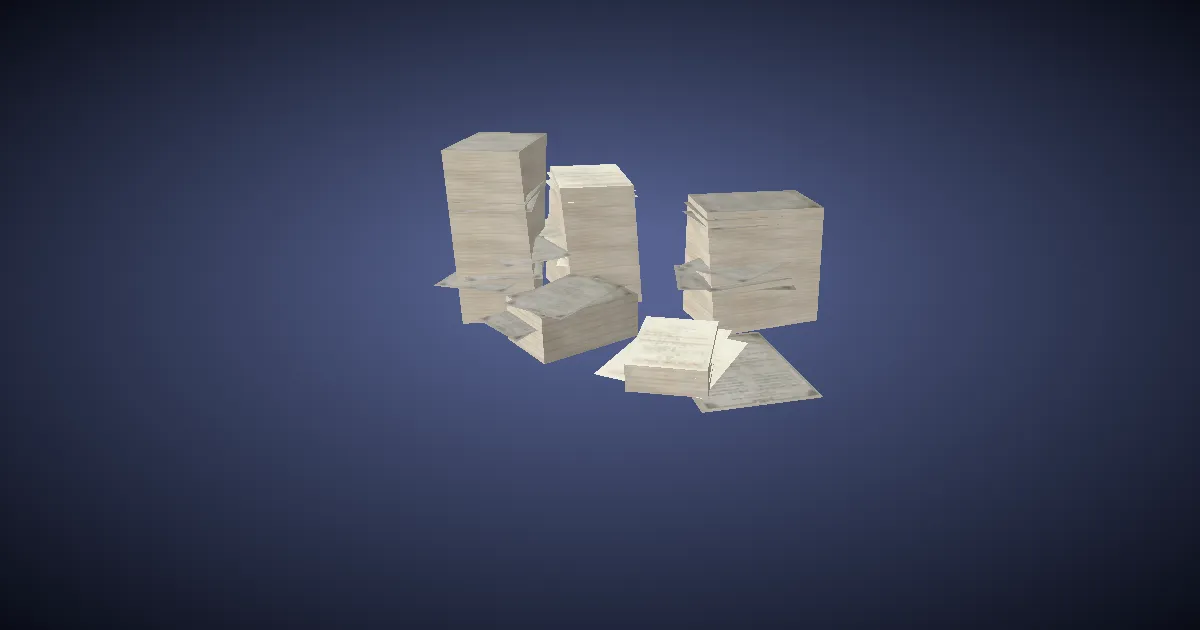 3D-Ansicht von Dokumente