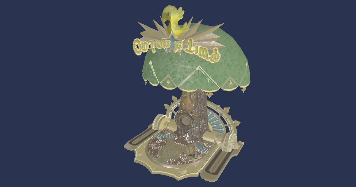 Out on a Limb Machine - 3D render