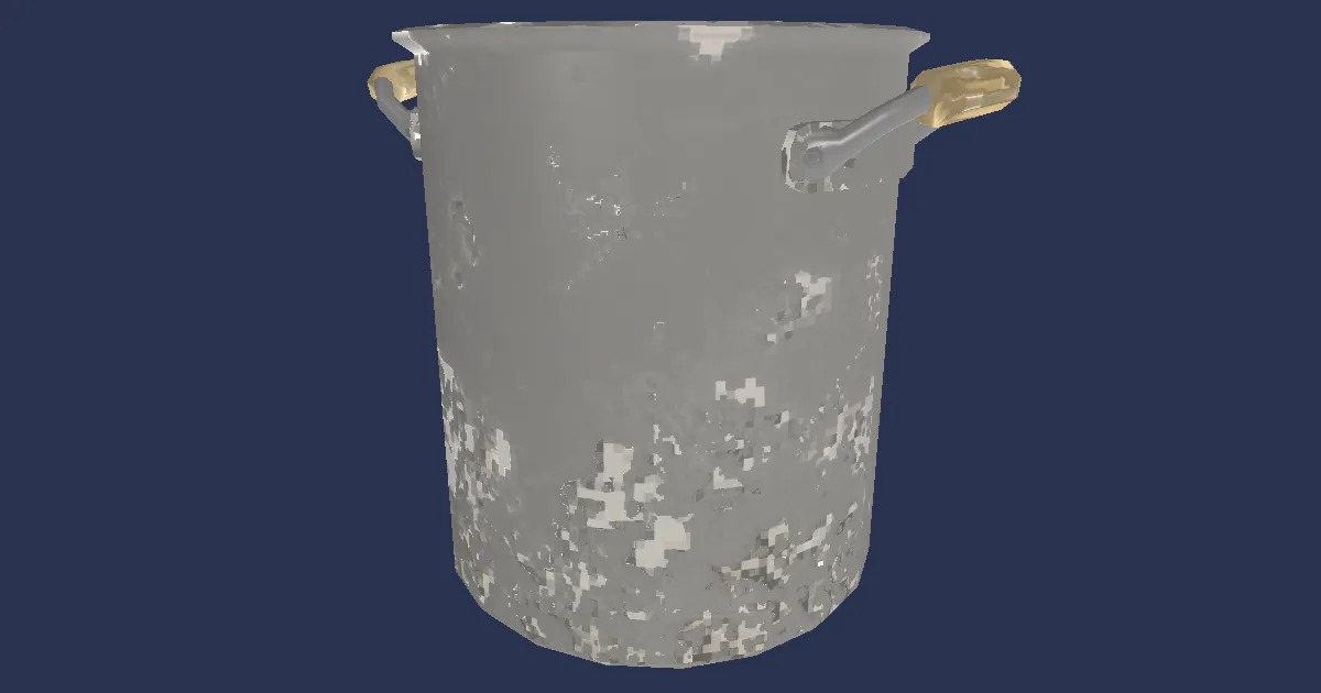 Pot of Cream Stew - 3D render