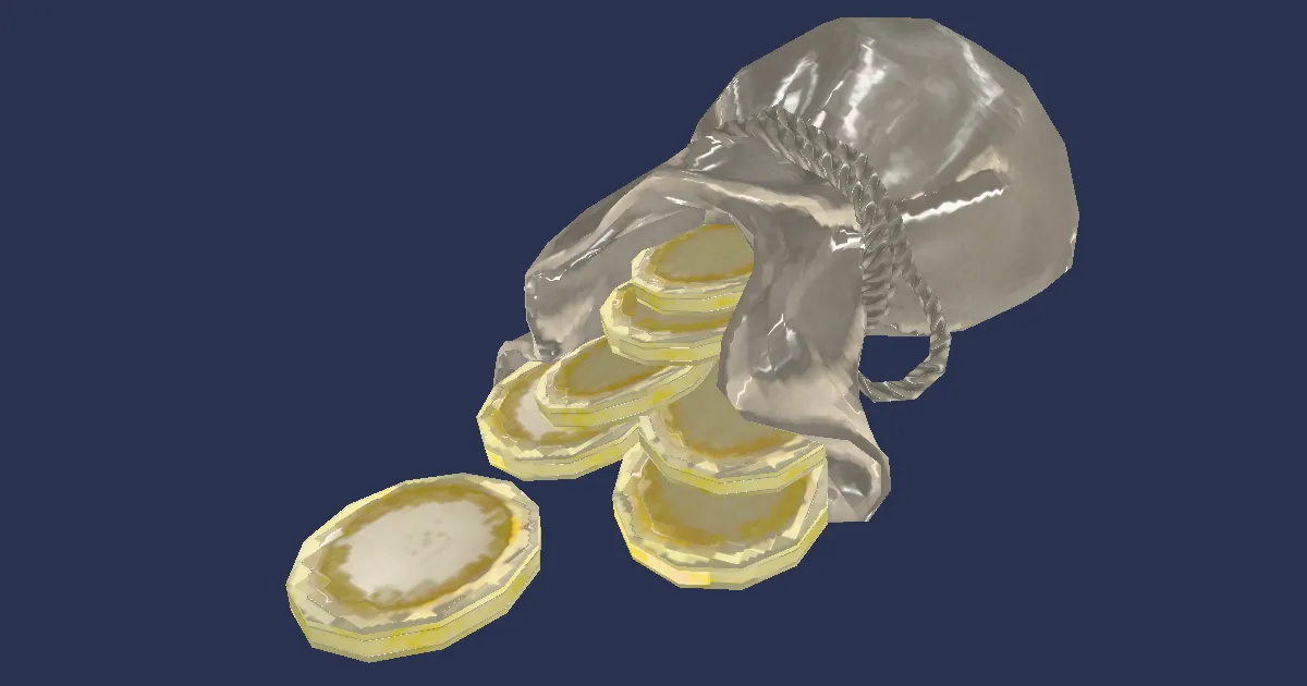 Bag of Booty - 3D render