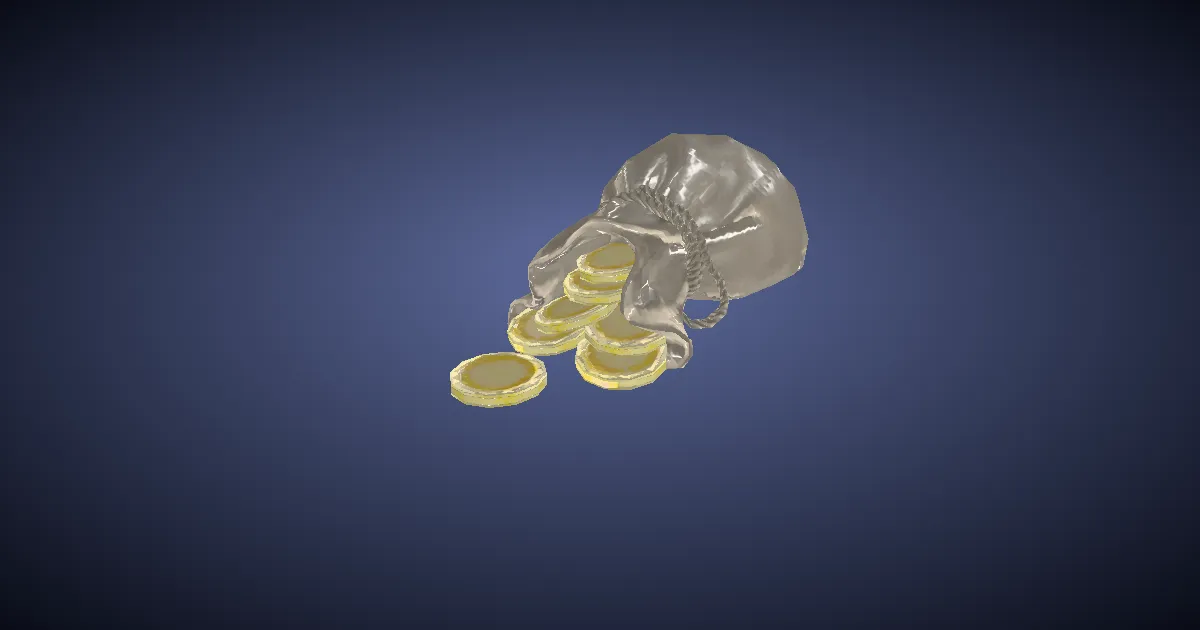 Bag of Booty - 3D render
