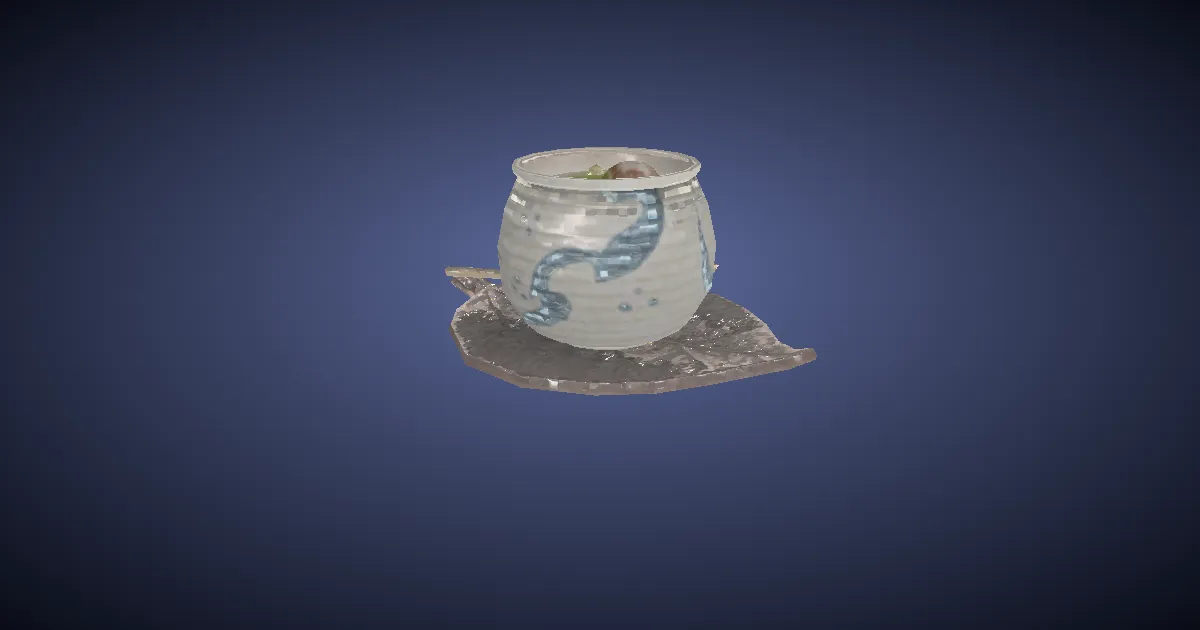Rendu 3D de Déjeuner oriental : chawan-mushi