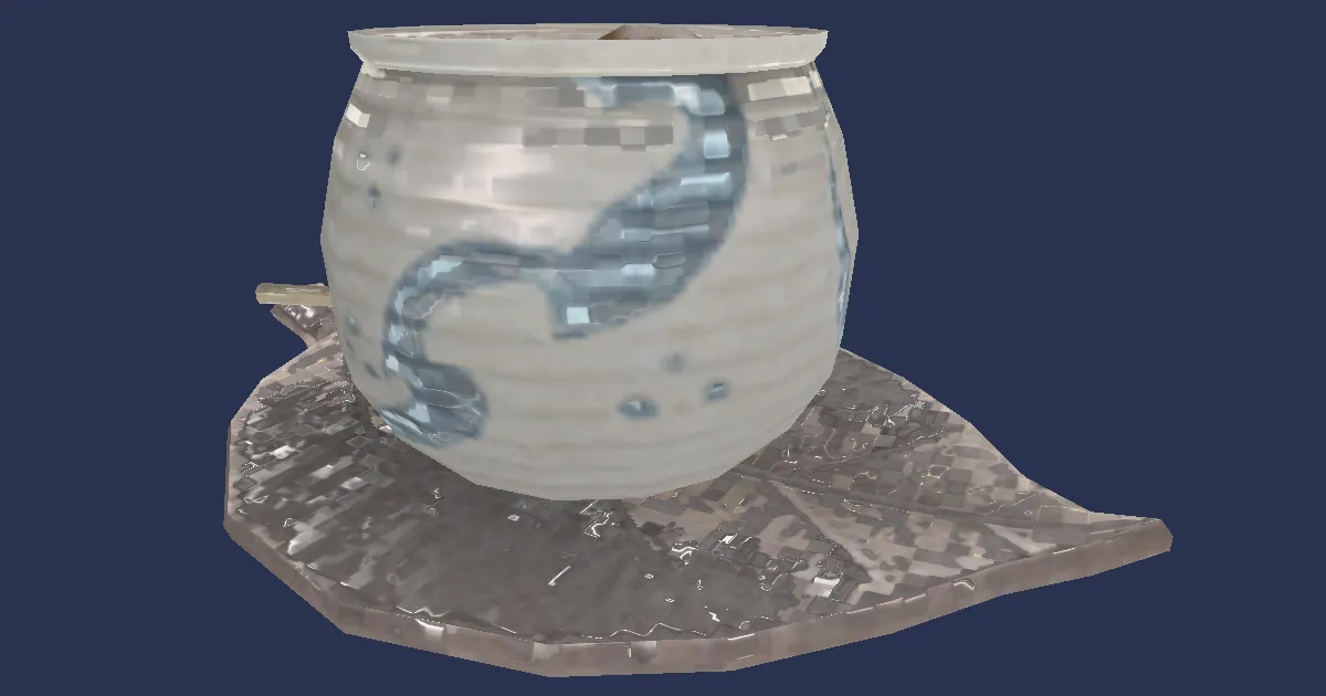 Rendu 3D de Déjeuner oriental : chawan-mushi