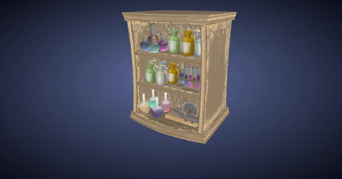 Potion Rack - 3D render
