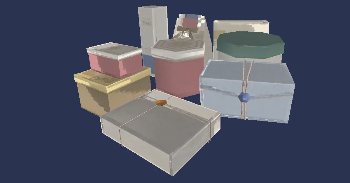 Empty Boxes - 3D render