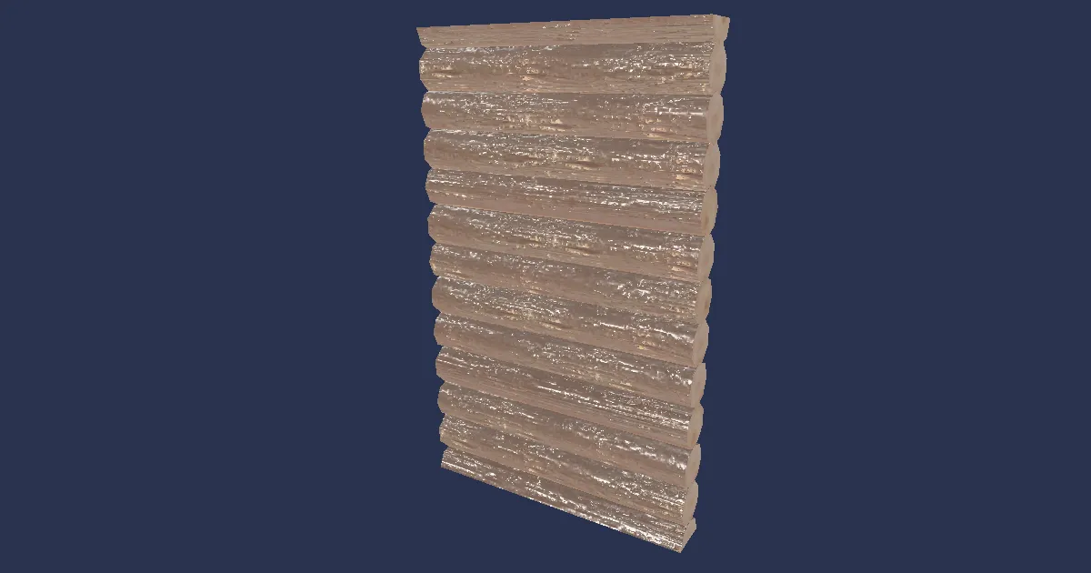 Log Partition - 3D render