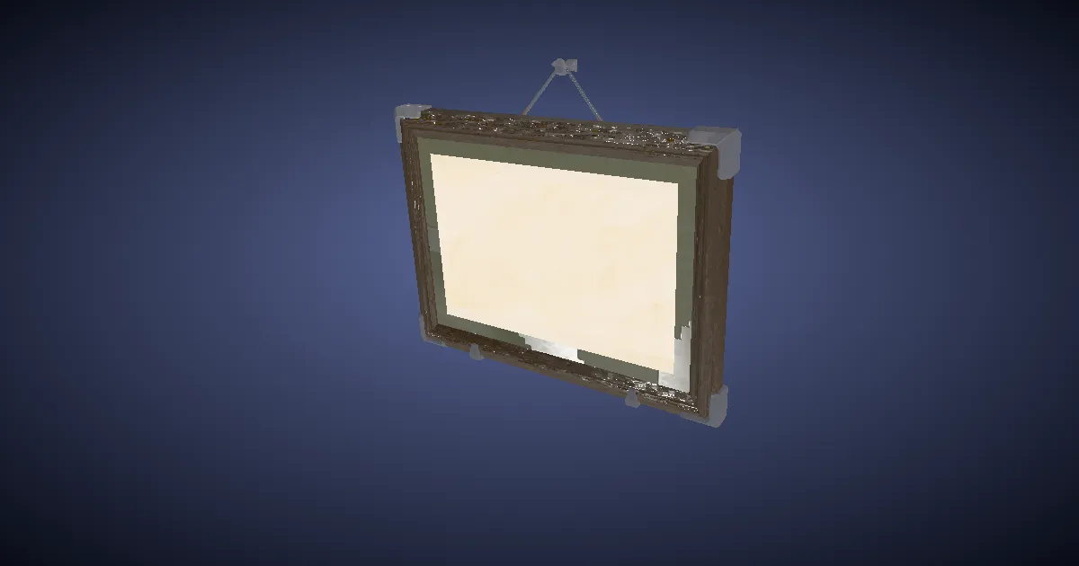 Medium Angler's Canvas - 3D render