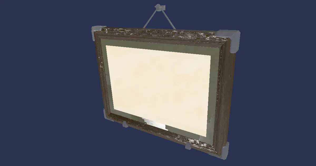 Medium Angler's Canvas - 3D render