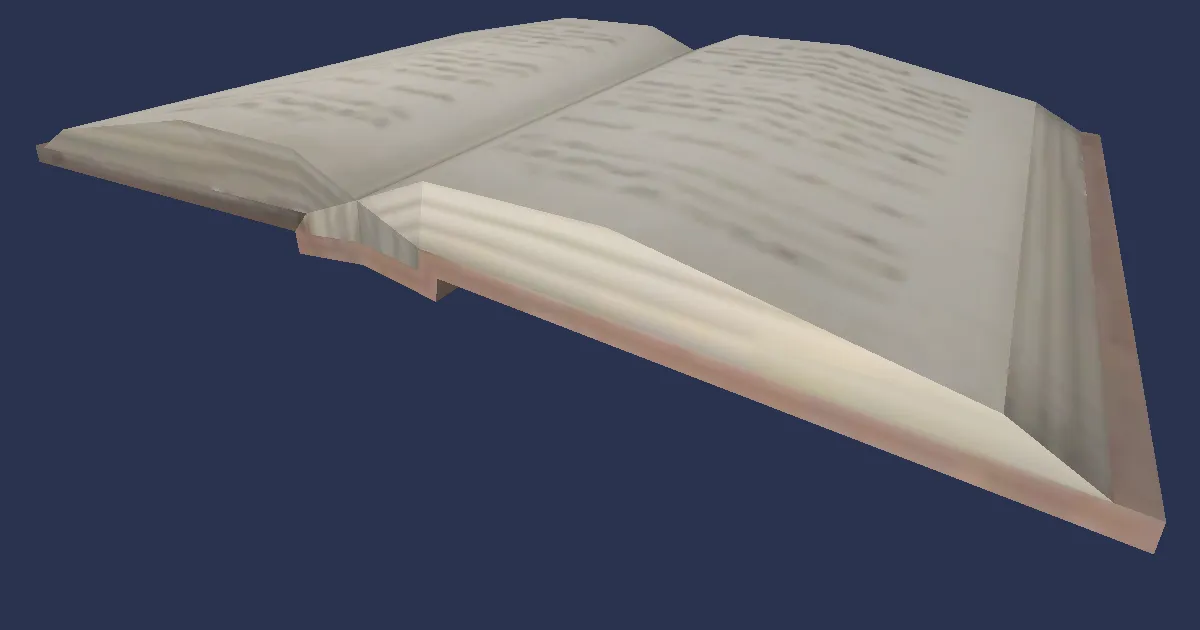 3D-Ansicht von Aufgeschlagenes Buch