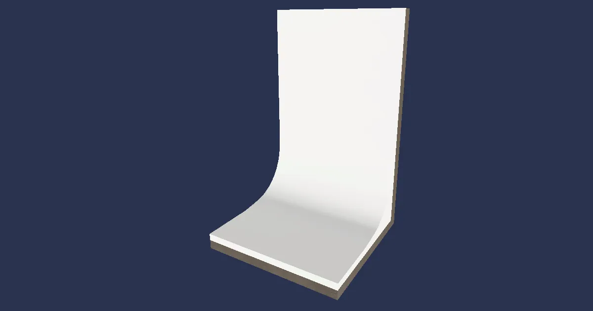 White Screen - 3D render