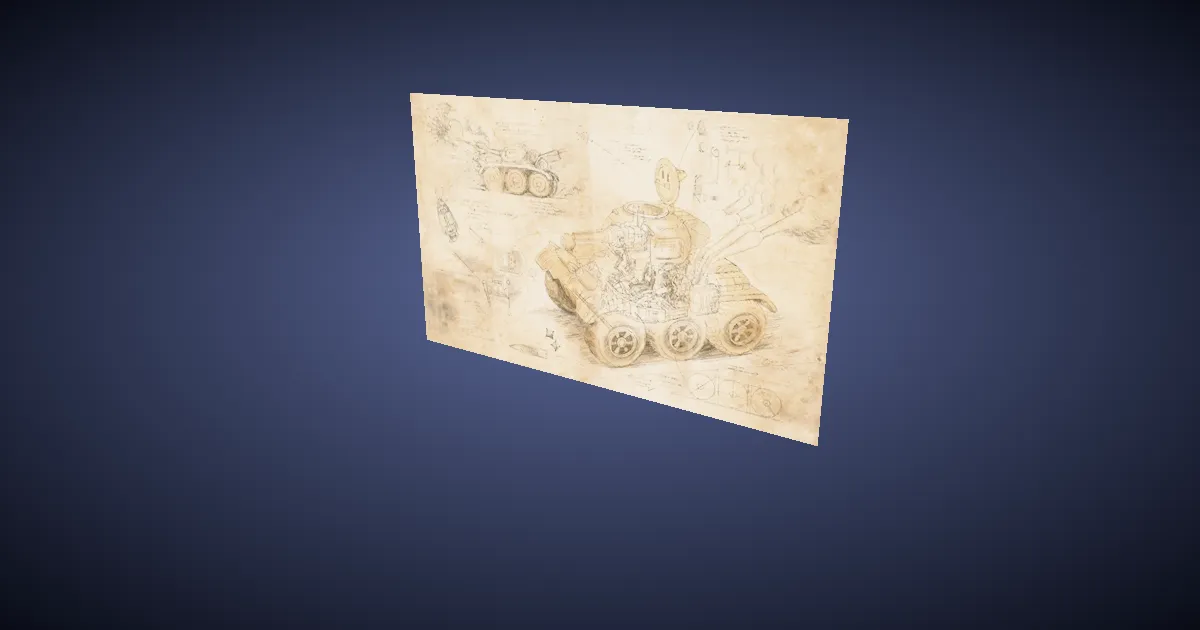 Watts's Sketches - 3D render