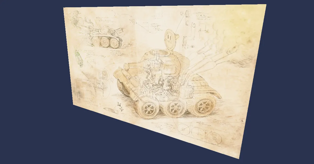 Watts's Sketches - 3D render