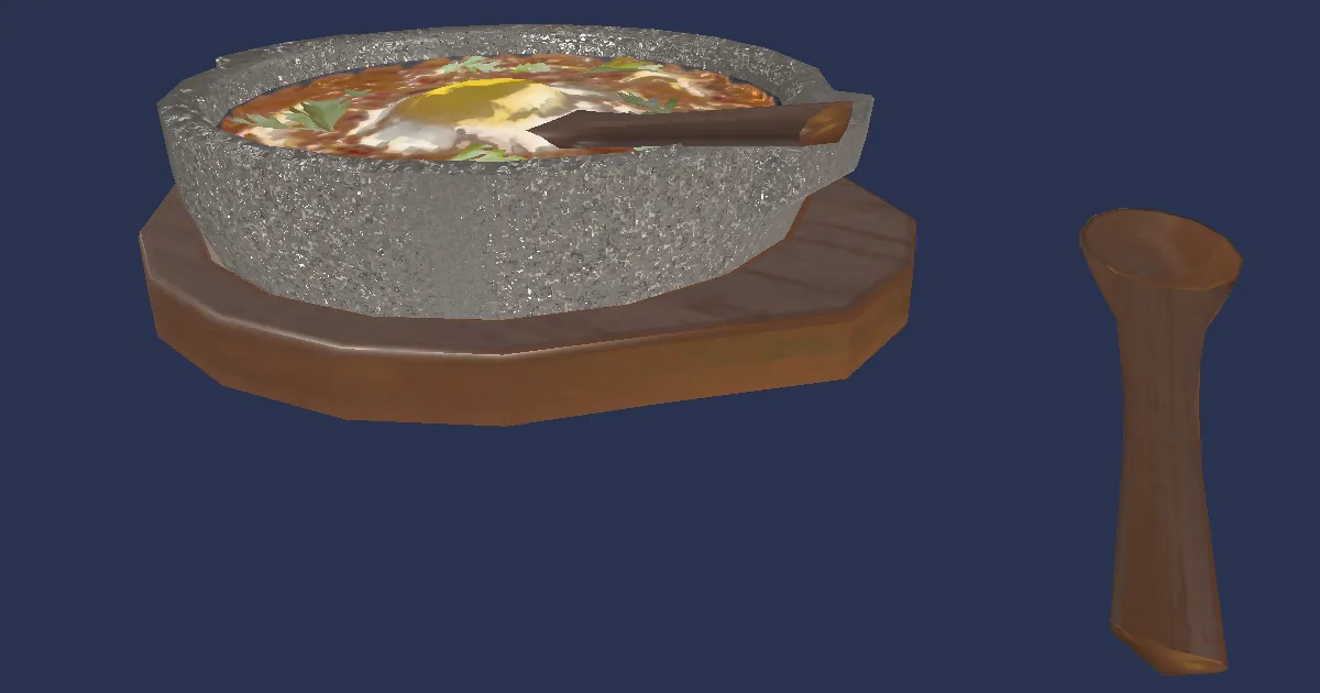 Shakshouka Pot - 3D render