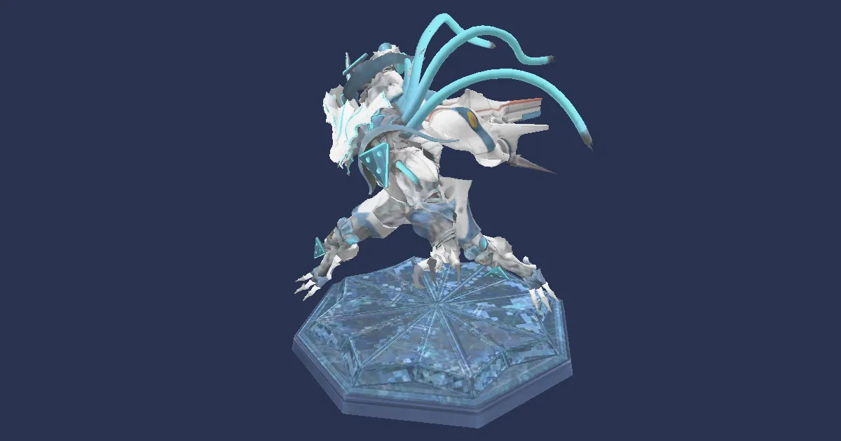 Rendu 3D de Figurine magitek Guerrier-G