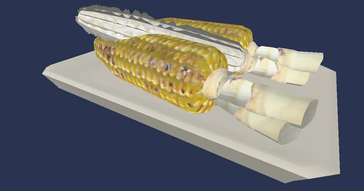 Grilled Corn - 3D render