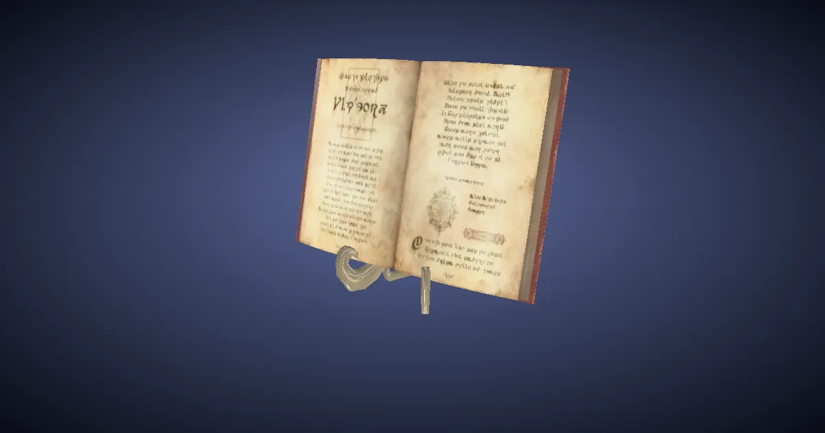 Necrologos Transcription - 3D render