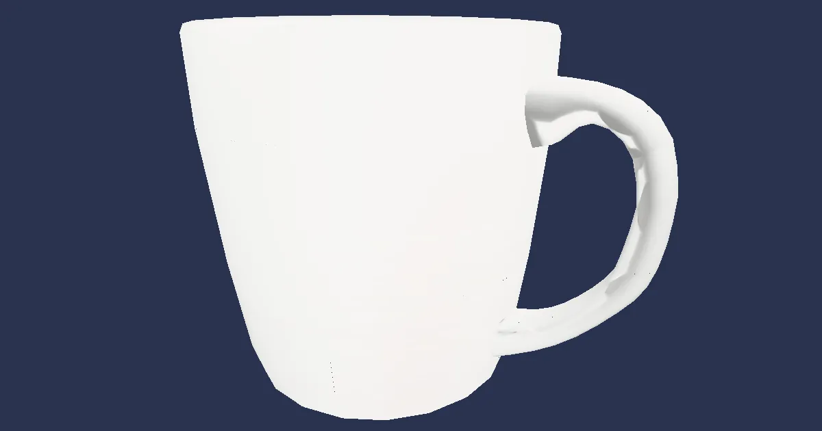 3D-Ansicht von Tasse Filterkaffee