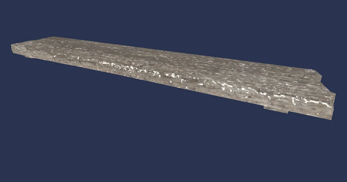 Antique Wall Shelf - 3D render