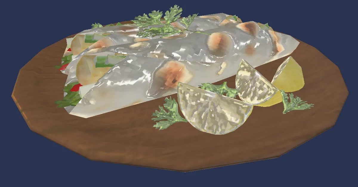 3D-Ansicht von Burrito-Lunchset der Neuen Welt