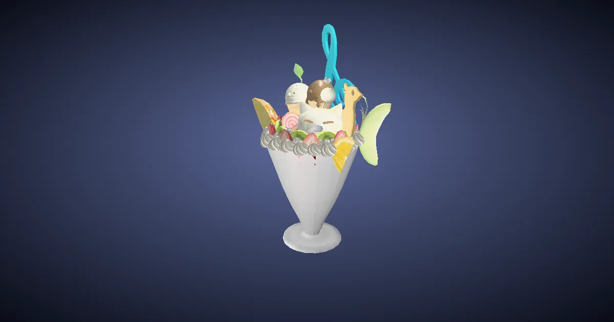 3D-Ansicht von Wunderparfait