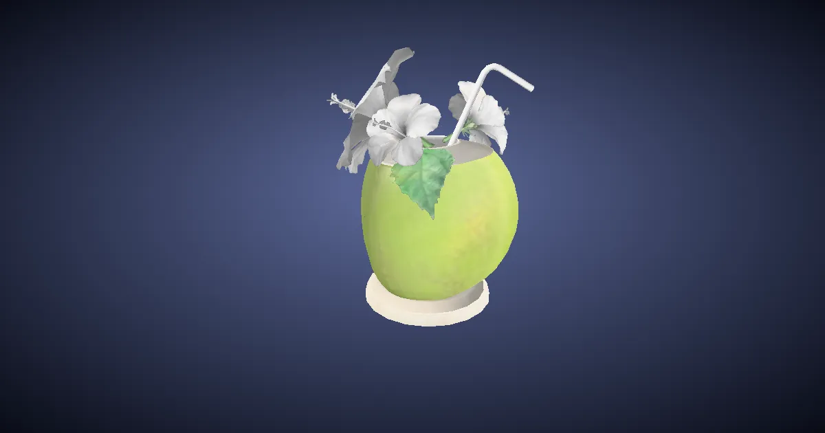 Coconut Water - 3D render
