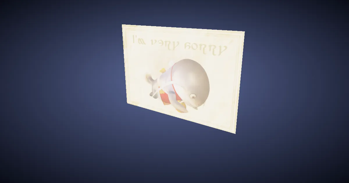 Rendu 3D de Affiche du pardon (M-2)