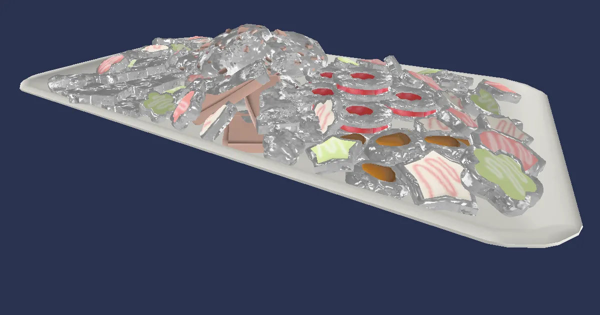 Assorted Cookies - 3D render