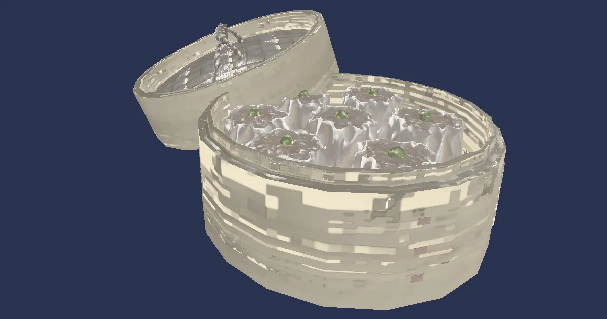 Steamed Shumai - 3D render