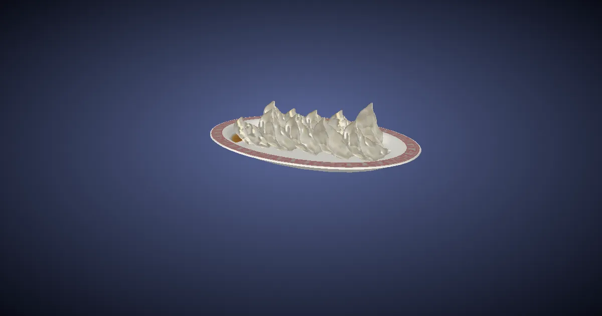 Fried Gyoza - 3D render