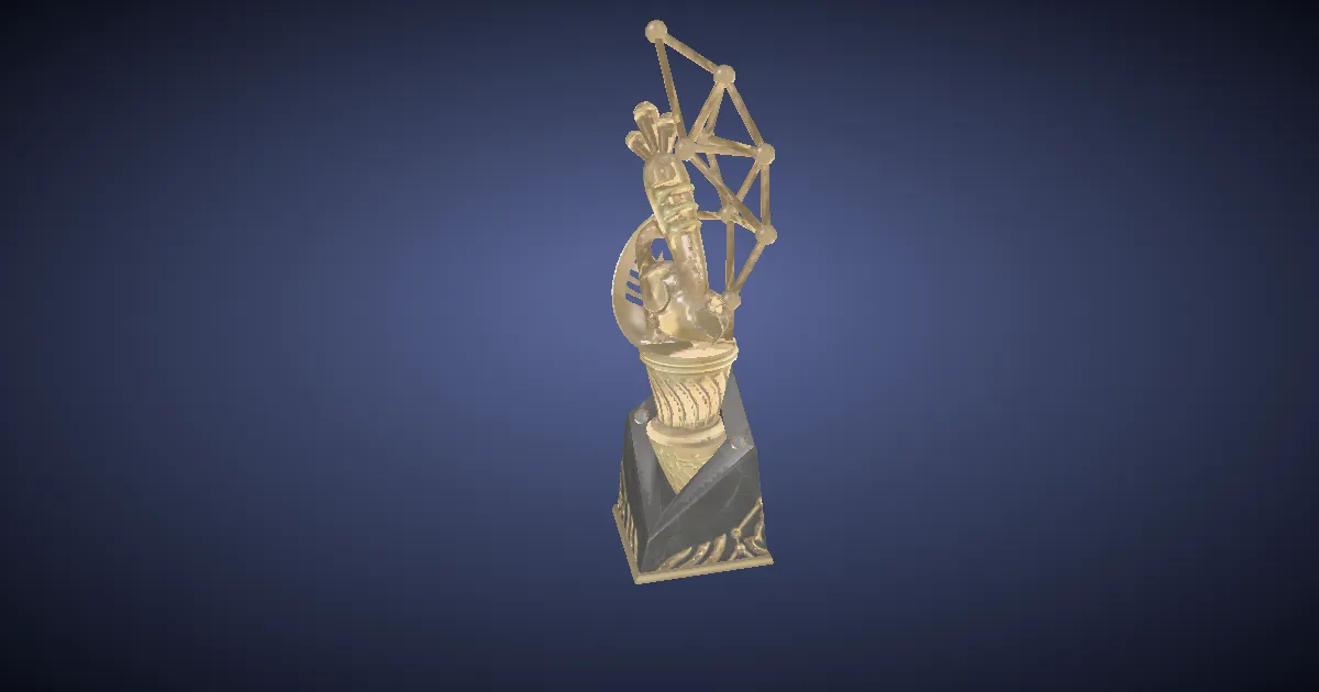 Hyper Hustle Trophy - 3D render