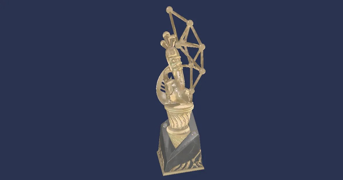 Hyper Hustle Trophy - 3D render