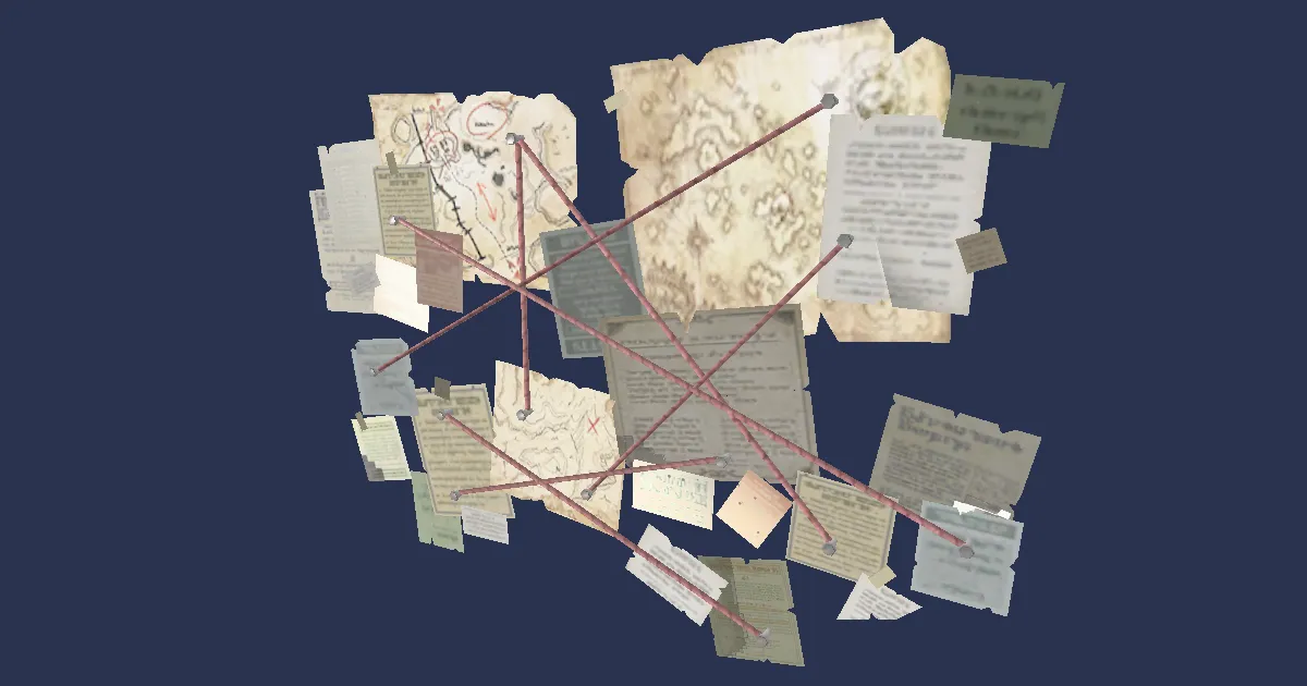 Investigation Map - 3D render