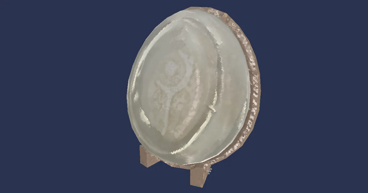 White Mage Display Crystal - 3D render