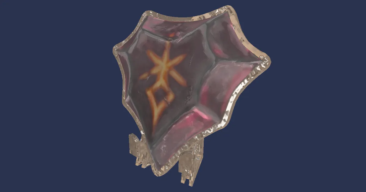 Dark Knight Display Crystal - 3D render