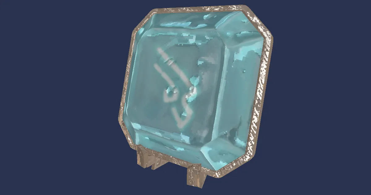 3D-Ansicht von Maschinisten-Tischkristall