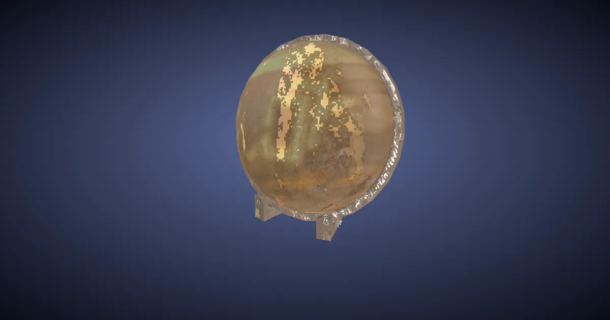 3D-Ansicht von Astrologen-Tischkristall