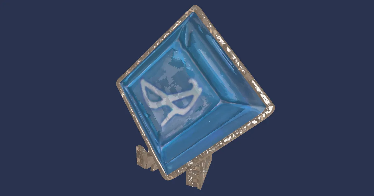 Blue Mage Display Crystal - 3D render