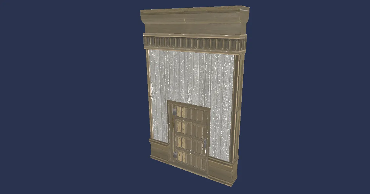 Minimalist Glade Partition Door - 3D render