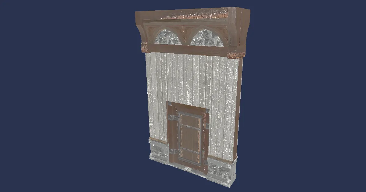 Minimalist Highland Partition Door - 3D render