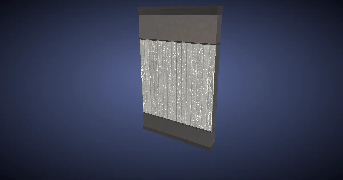 3D-Ansicht von Gestaltbarer dunkler Raumteiler