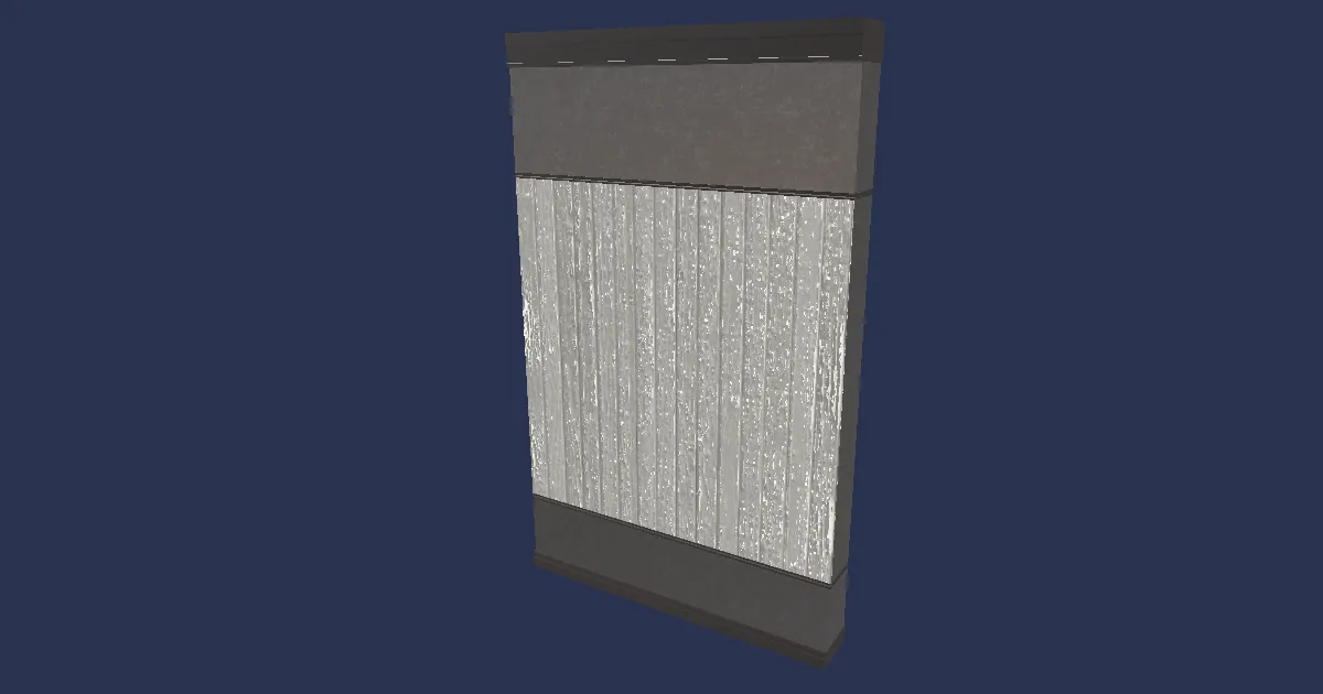 3D-Ansicht von Gestaltbarer dunkler Raumteiler