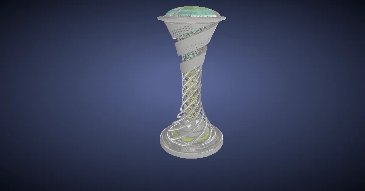 3D-Ansicht von Turmling-Replika